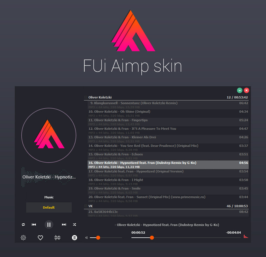 【全网首发】音乐发烧友必冲!AIMP5音乐播放器史诗级美化包 - 973套皮肤+113款图标样式免费领!