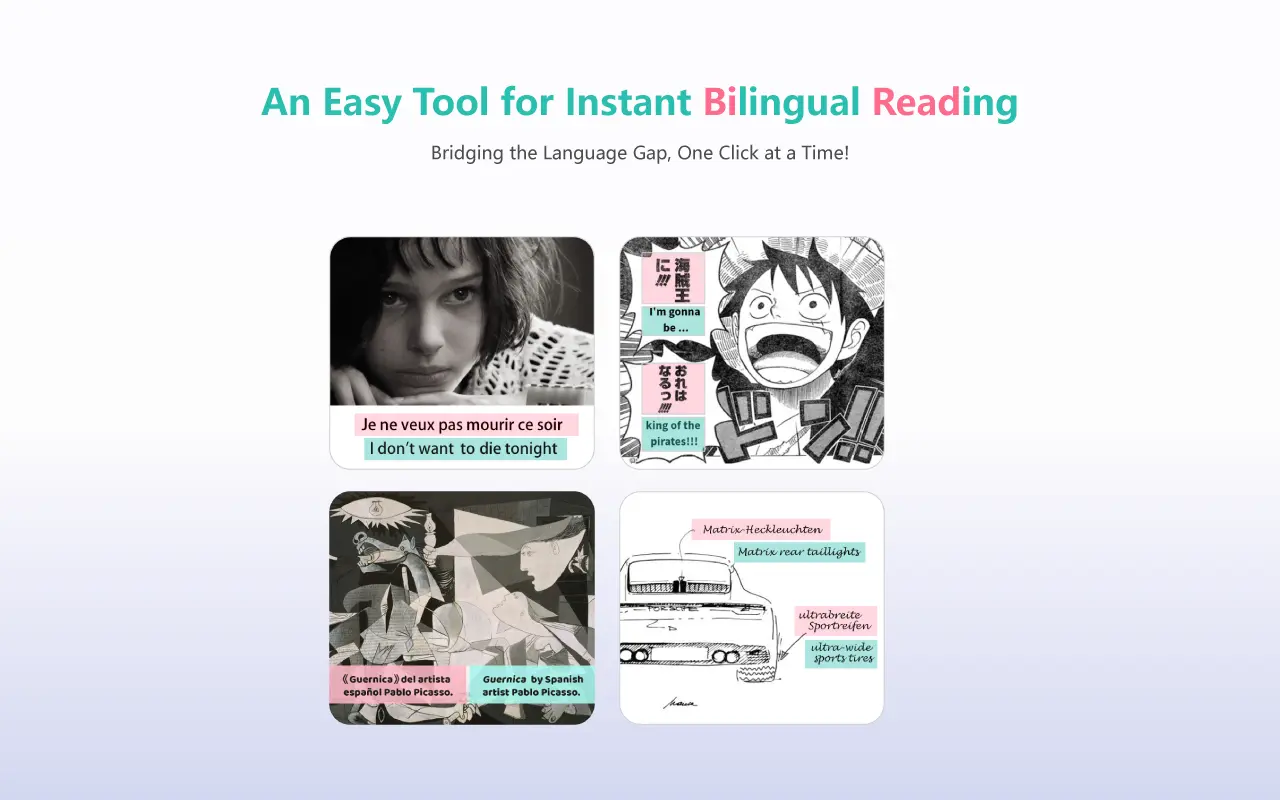 BiRead - AI实时双语翻译插件｜三种页面翻译呈现方式