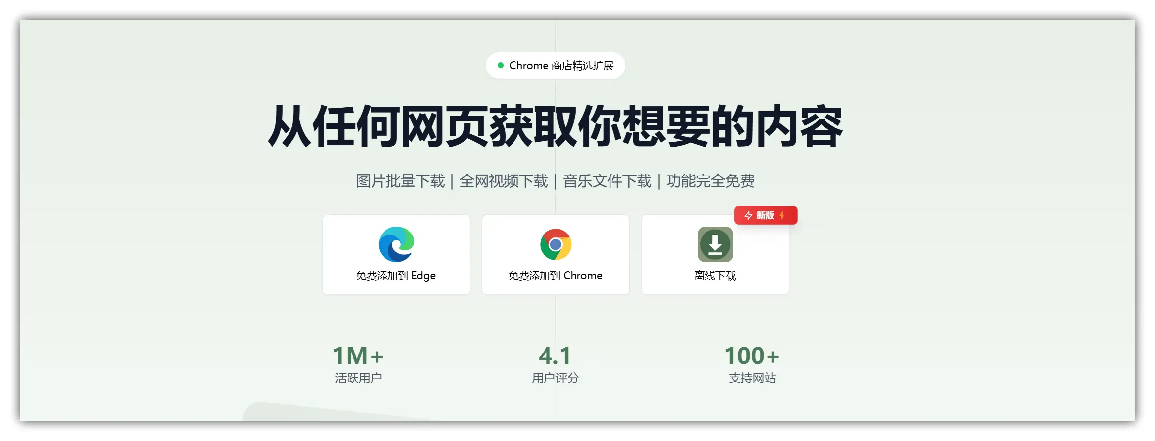 浏览器拓展｜完全免费，良心推荐！从任何网页下载你想要的内容(图片/音乐/视频等)- AixDownloader智能嗅探下载工具