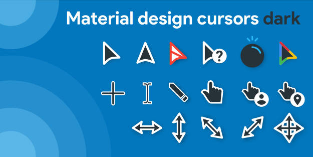 鼠标指针下载 – Material Design Cursors
