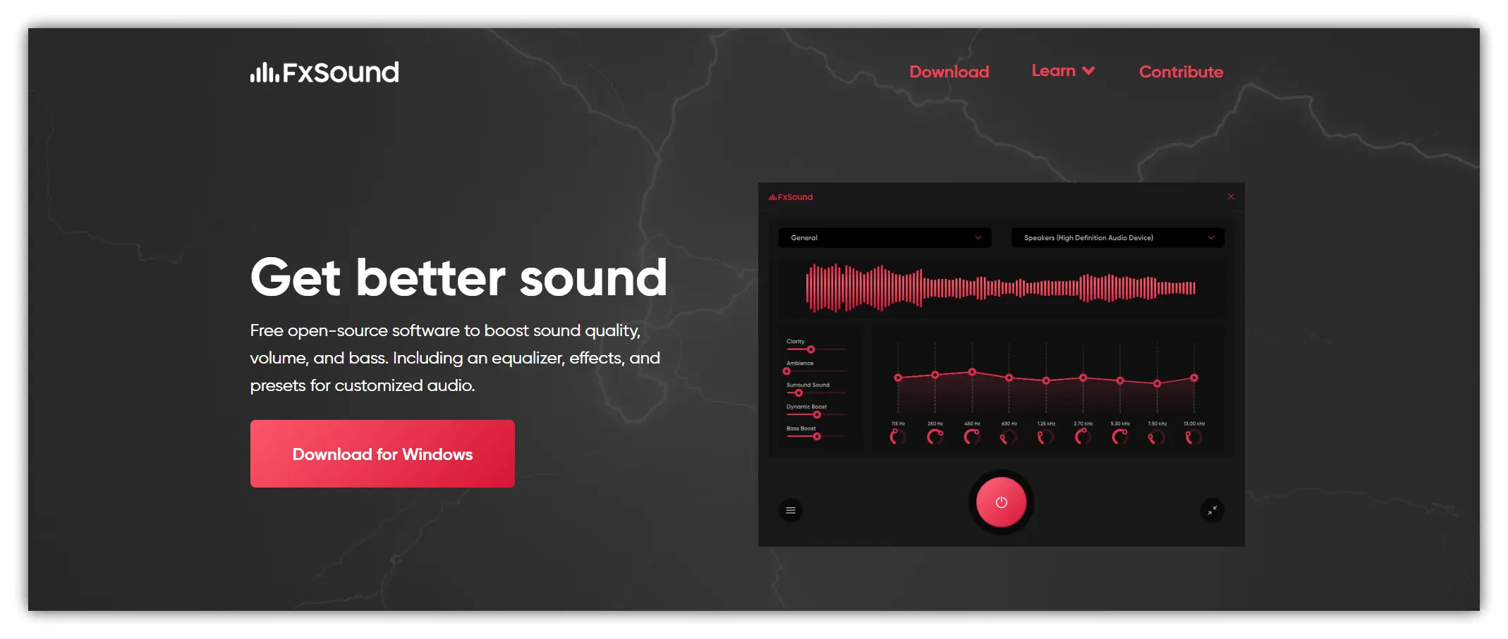 FxSound – 免费开源专业的Windows电脑音效增强工具