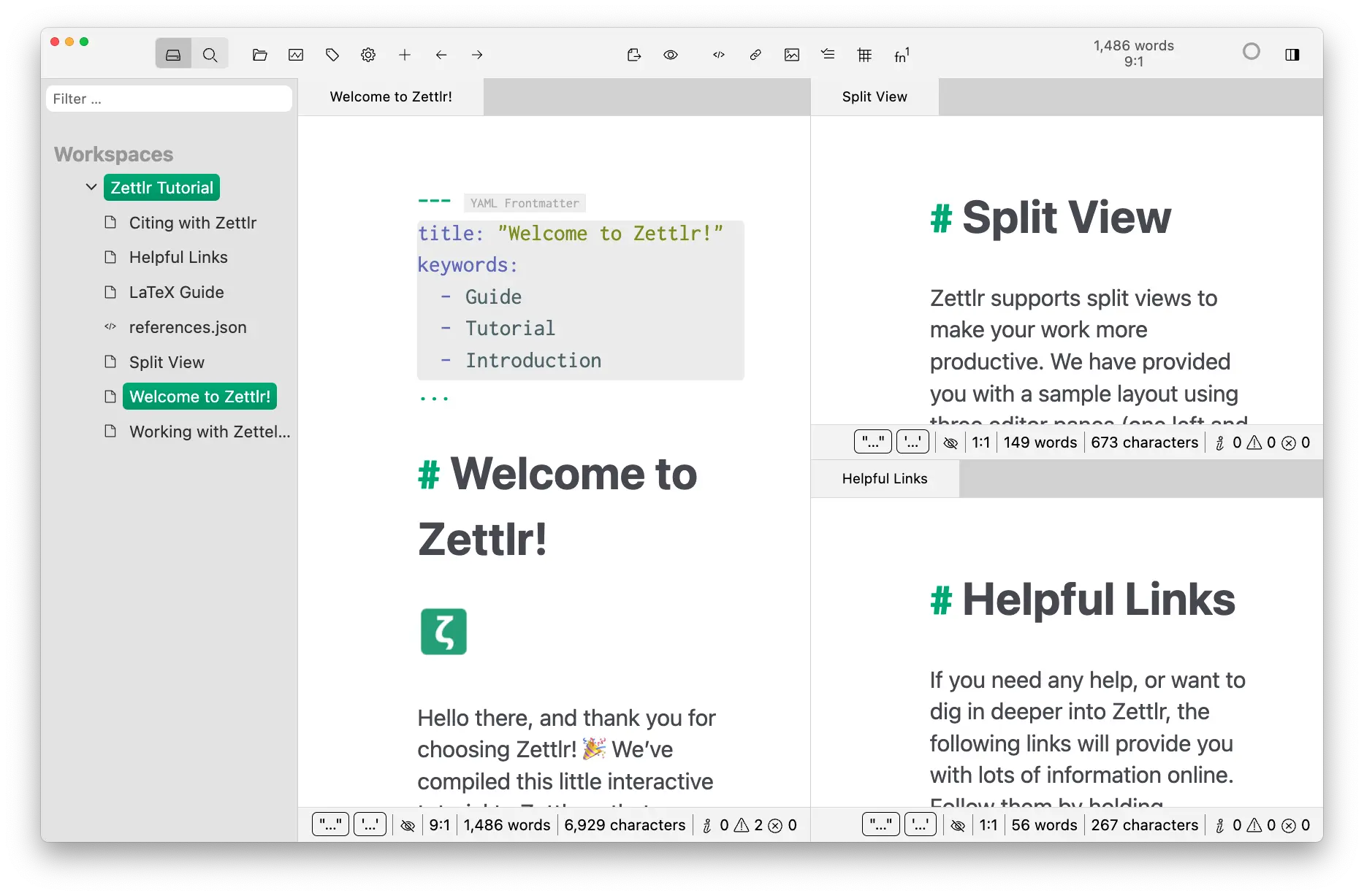Zettlr – 开源免费的高效专注于内容创作的工作台