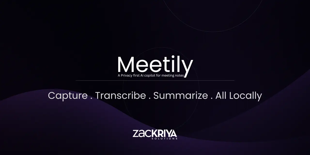 Meetily – 本地离线的AI会议助手｜时捕获会议音频、转录并生成摘要