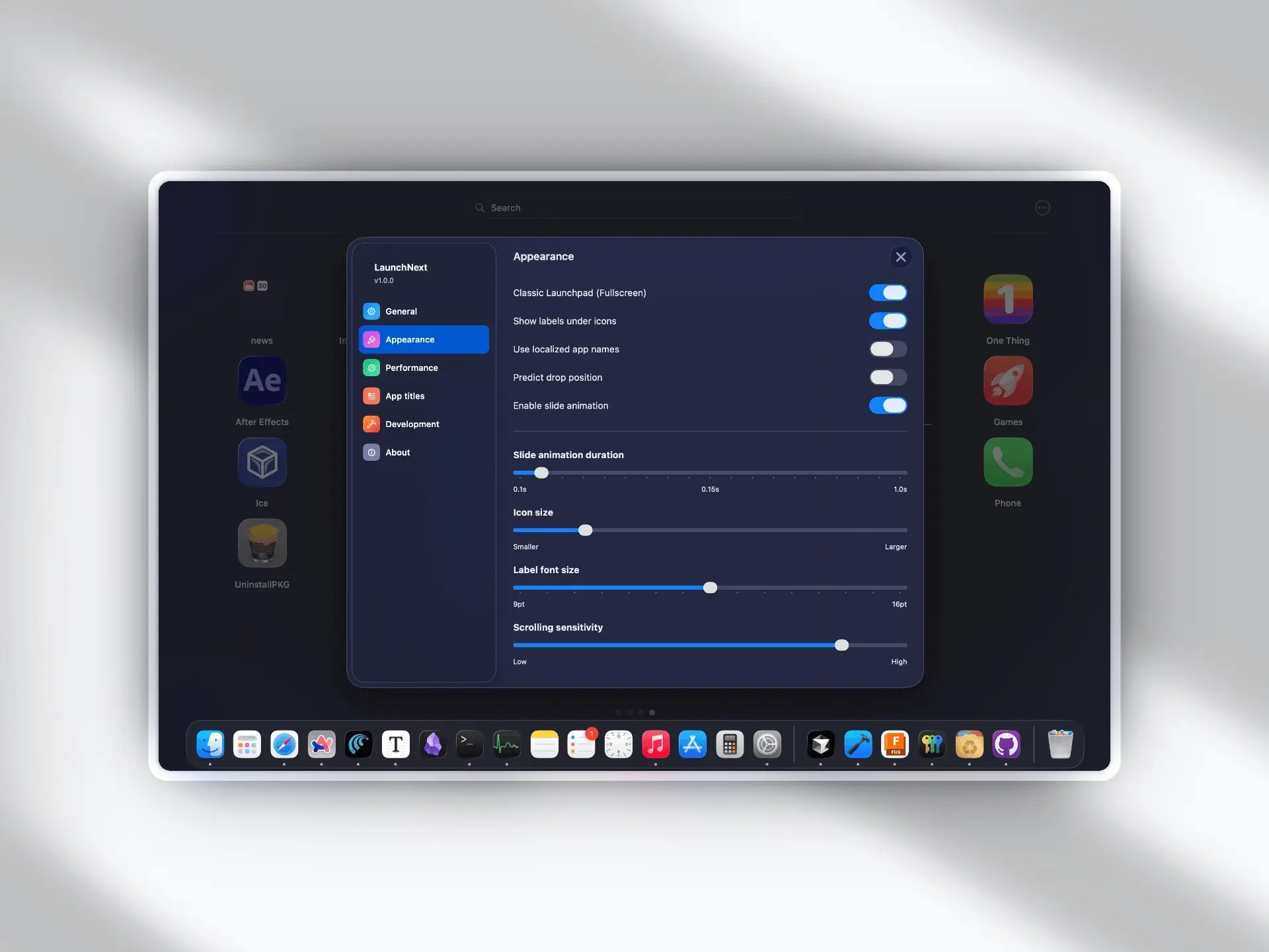 LaunchNext - 让苹果macOS 切换回经典的Launchpad启动台