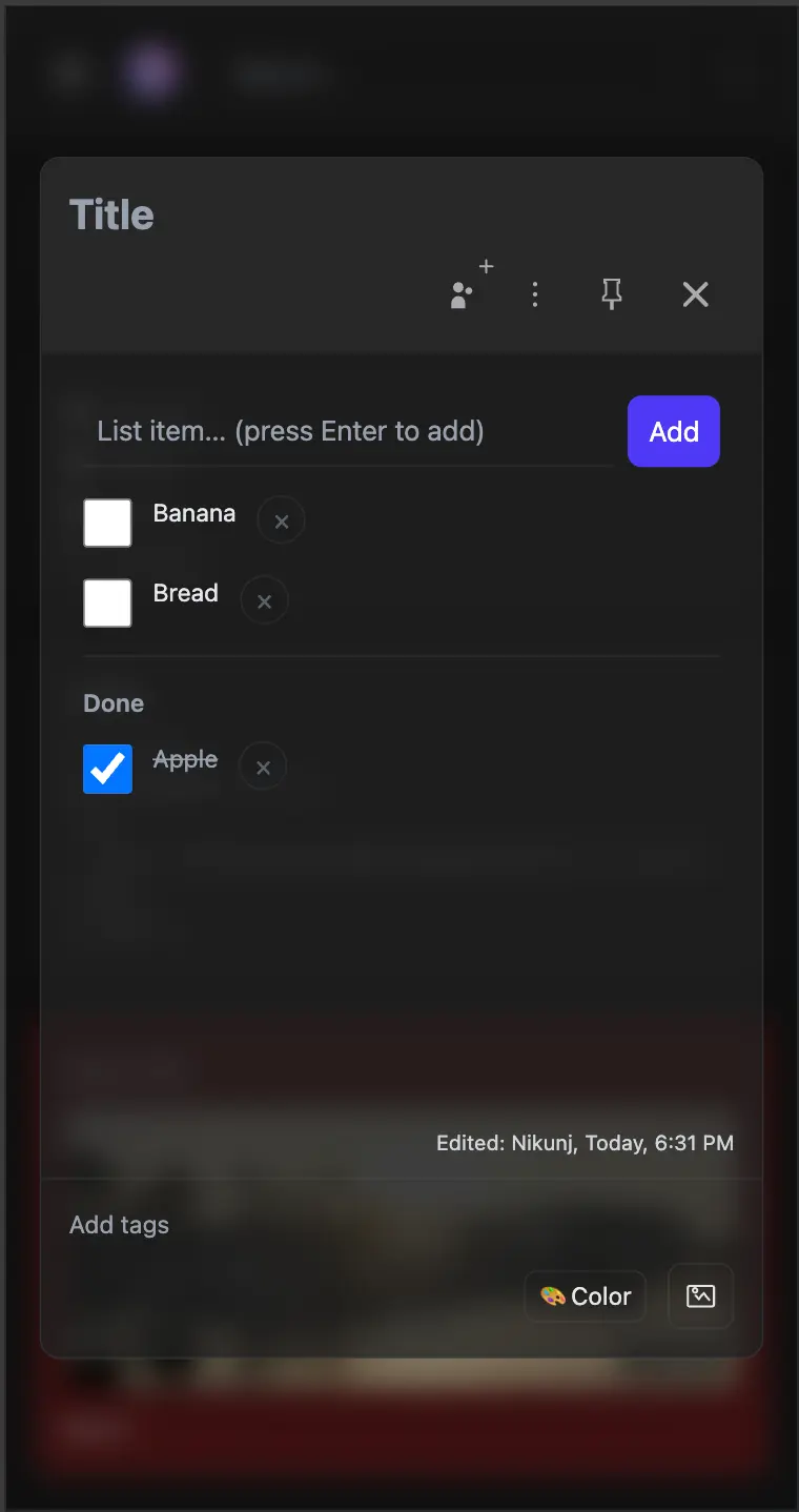Glass Keep - 界面超棒的Google Keep风格笔记应用