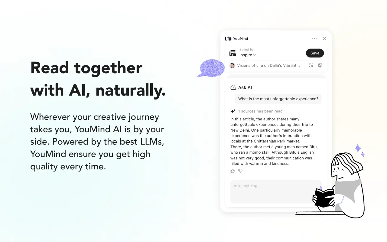YouMind - 口碑极佳的浏览器拓展丨一键收藏AI分析整理任意文章