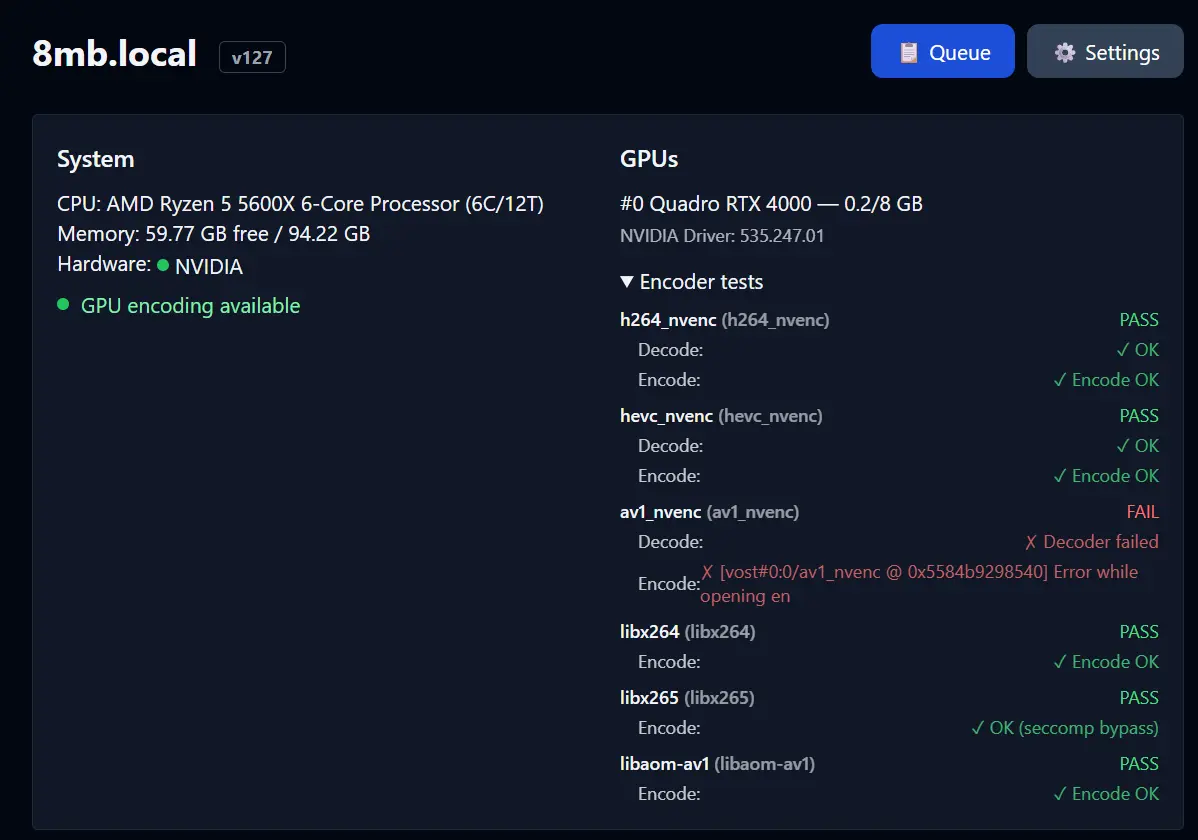 8mb.local - 开源免费的视频大小自定义压缩工具
