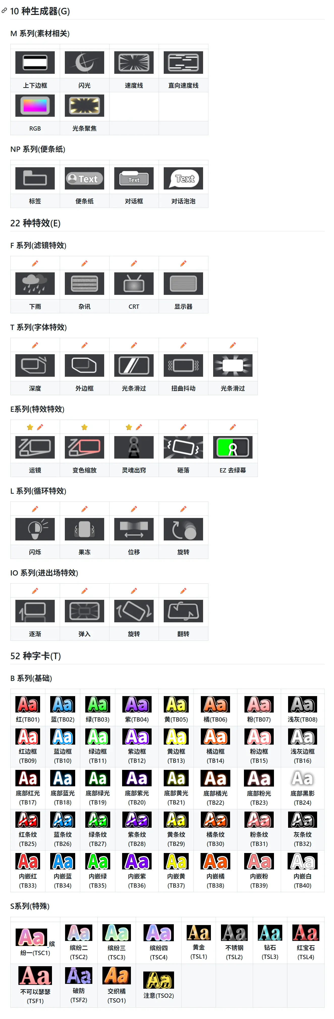 各类 达芬奇预设包 免费下载