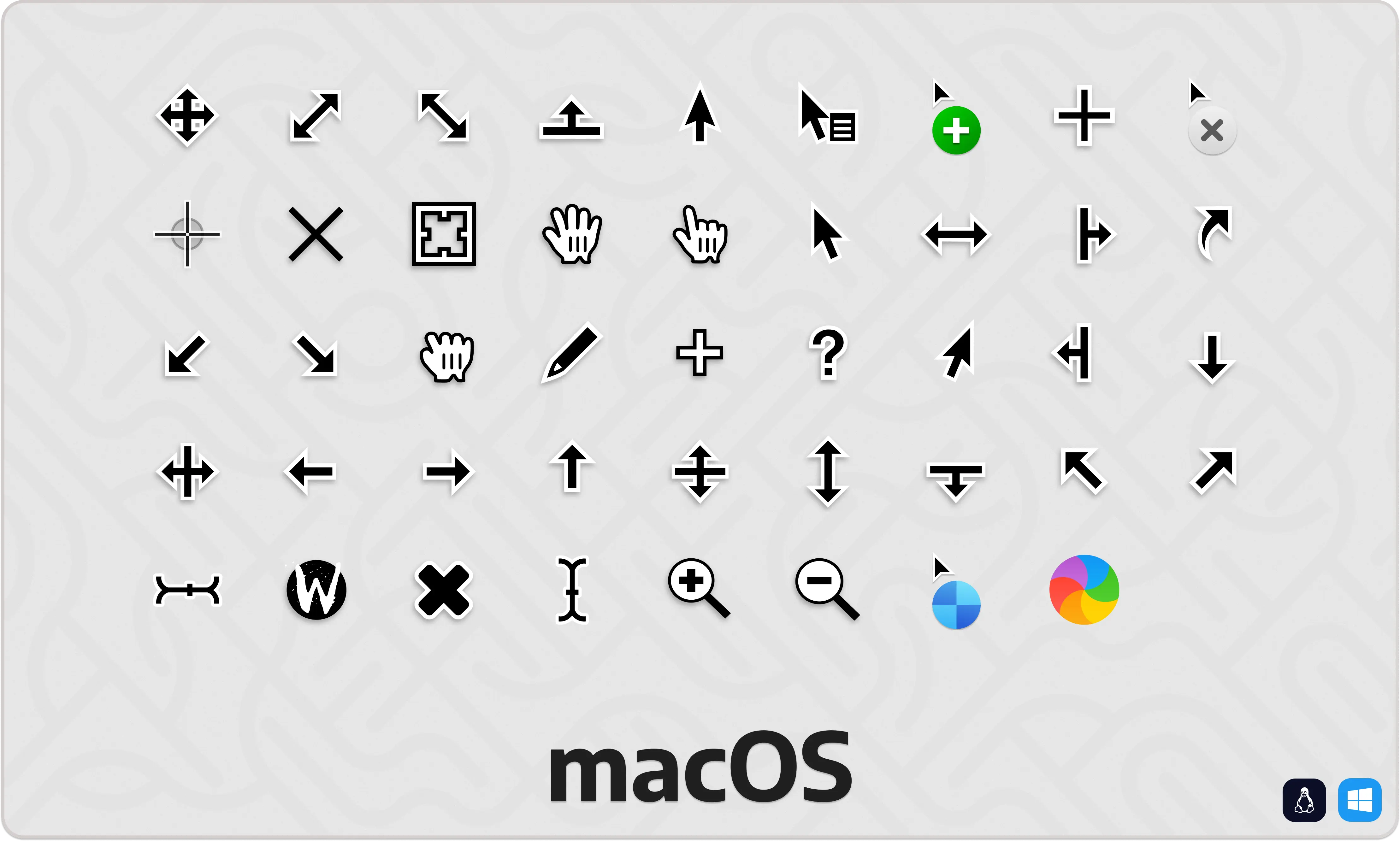 鼠标指针 免费下载 - Apple Cursor｜扁平化设计，简洁现代