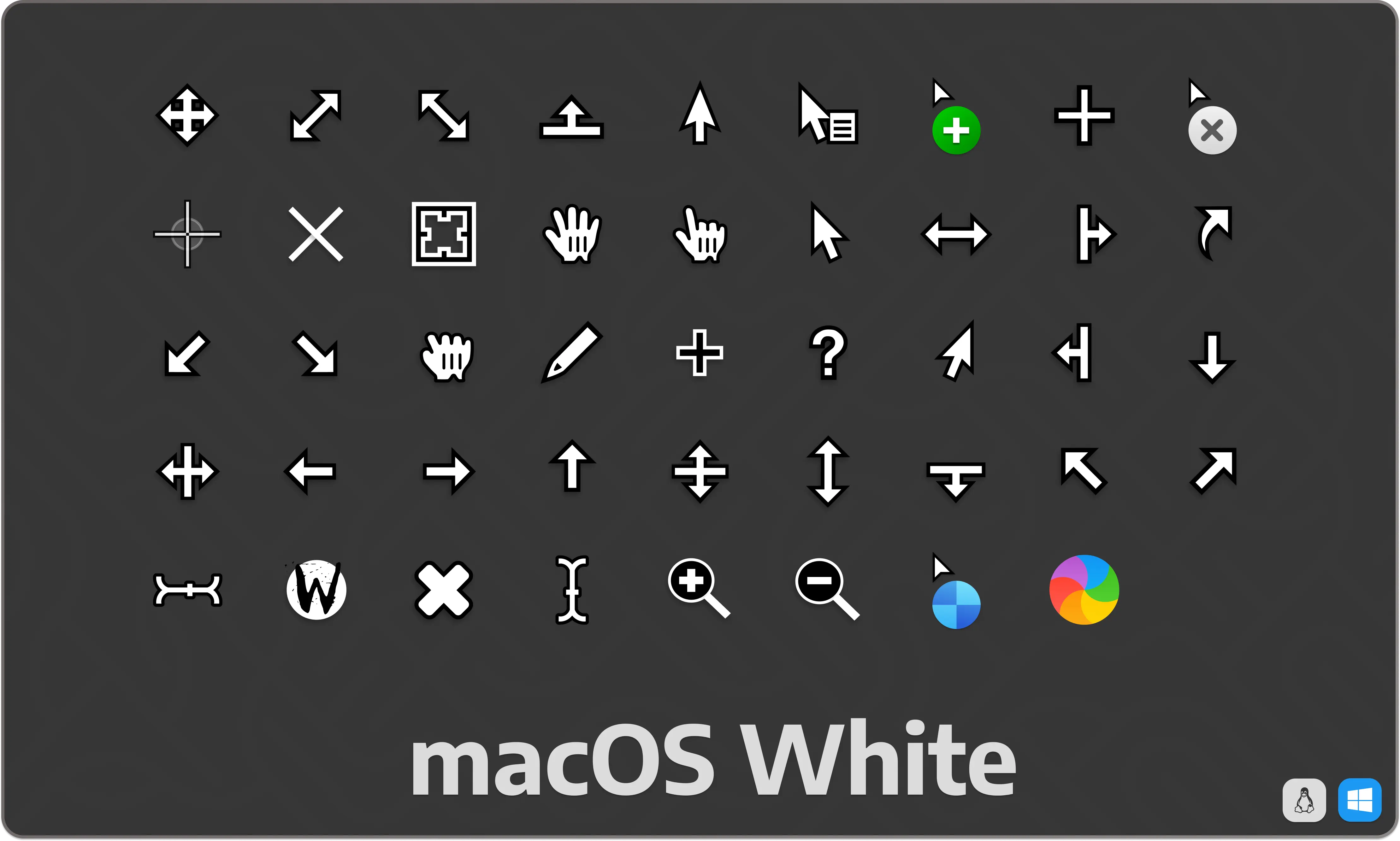 鼠标指针 免费下载 - Apple Cursor｜扁平化设计，简洁现代