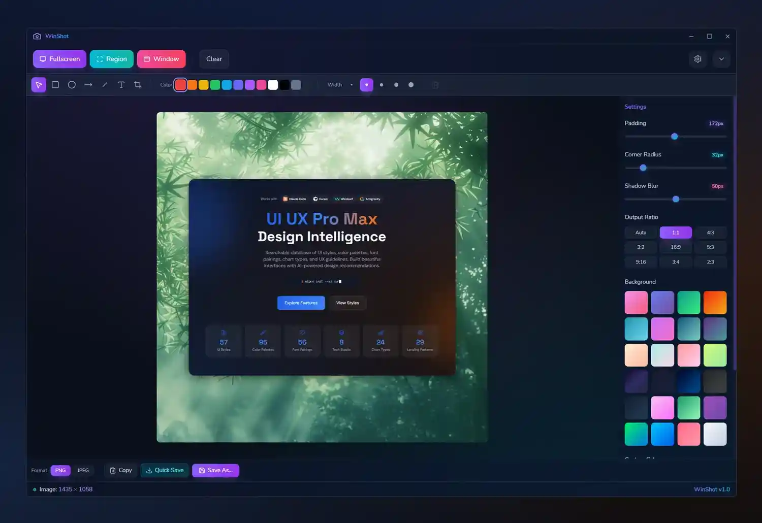 WinShot – 轻量级开源截图软件丨功能丰富的编辑器